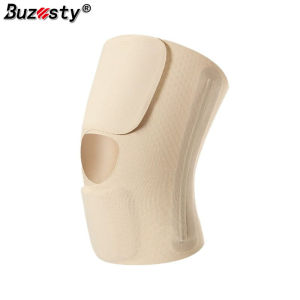 Buzesty Knee Compression Brace with Side Stabilizers – Joint Protection and Support for Running Sports Knee Pain Relief – 1 PCS Knee Brace for Men and Women – Innovative Breathable Elastic Blend