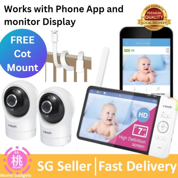 Night Vision Camera Baby Monitor Wifi VTech Upgraded Smart WiFi