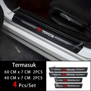 Pelindung Pintu Mobil 1/4/5 Pcs Stiker Pelindung Sill Plate Stiker Pelindung Pijakan Lantai Pintu Mobil Aksesoris Mobil Avanza