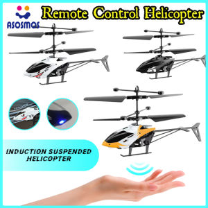 ASM Remote Control Helicopter USB Recharging Battery Mini Flying Helicopter Infraed Suspension Induction Aircraft Suspension Two-way Aircraft Crash RC Helikopter Control Drone Mainan直升机 Kids Toys Airplane