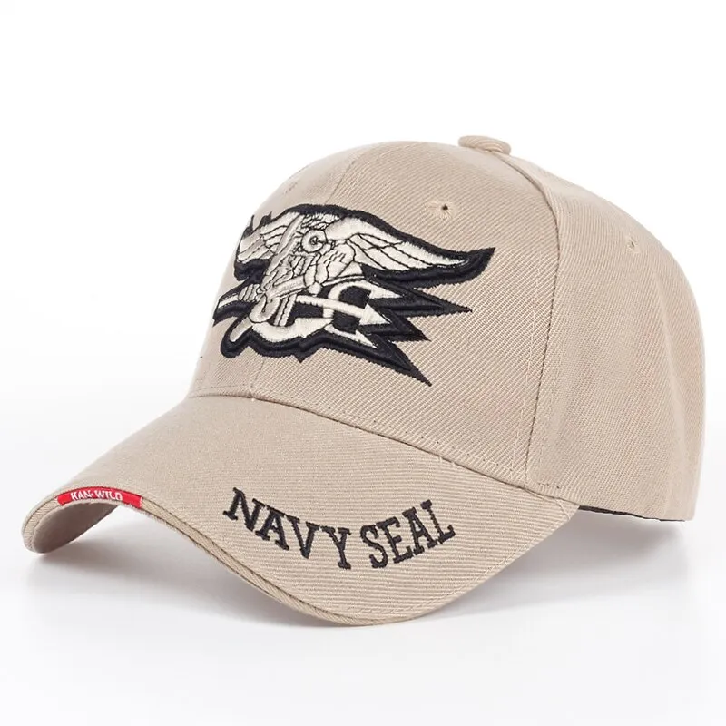 Navy Seals Baseball Cap Fashion Golden Embroidery Dad Hat Mens
