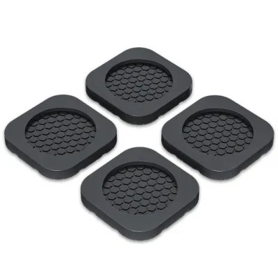 XYRT1 4Pcs Bộ giảm chấn im lặng Đệm chân chống rung cho máy giặt Tăng chiều cao Chống trượt Đệm chân máy giặt Giảm chấn Thảm cao su nội thất Máy giặt và tủ lạnh