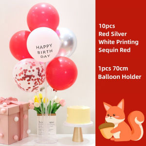 Balloon Stand with LED Lights 12pcs Balloon Stand Holder Set Assorted BalloonTable Centerpiece Stand Package for Christening Baby Shower Birthday Party Decorations