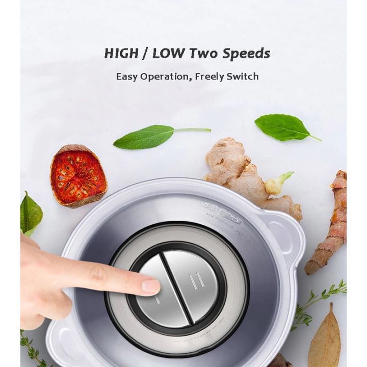 Bright Crown Blender Chopper Stainless Steel 2L Penggiling Bumbu Daging ...