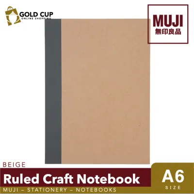 MUJI Ruled Craft Notebook A6 (Stationery - Notebooks)