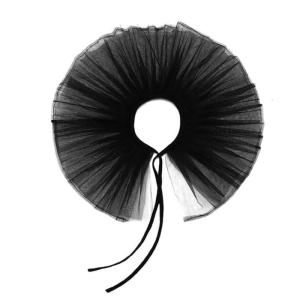 Sheer Collar Shawl Renaissance Ruffled Elizabethan Collar Medieval Cosplay Drama Play Decorative Shirt Dress Collar