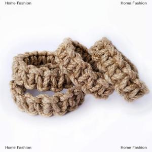 [COD] Home Fashion Vintage Hemp Rope Curtain Buckle Clip Tie Back Curtain Strap Hand Woven Twist Knotted Curtain Holder Tieback Home Decoration