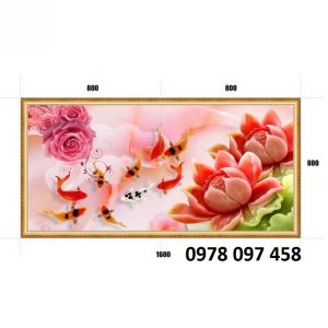 Mẫu tranh làm nổi bật phòng khách