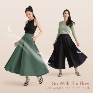 Oxwhite Women Casual Wide Leg Pants