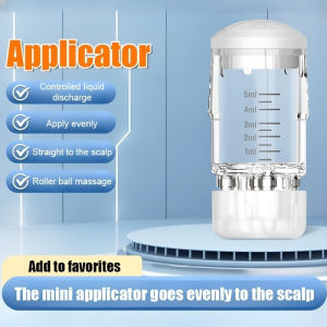 ✨ Hair Care Device Scalp Massage/Hair Texture/Hair Treatment Reusable/Transparent Shell/Exquisite/Bulb Shape/White Case [with Scales] Minoxidil Scalp Treatment Device