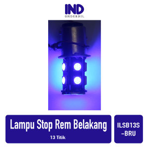Lampu Stop Belakang Diam Strobo Universal Untuk Semua Jenis Motor Lamp Rem 13 Titik Mata LED Warna Merah Putih Biru