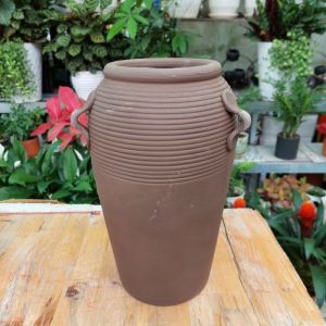 Chậu đất nung chậu sen đá - Bình quai 1330 đường kính miệng tầm 13cm chiều cao 30cm