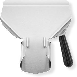 Stainless Steel Fries Scooper Double/Single Handles French Fries Shovel Commercial French Fry Bagger