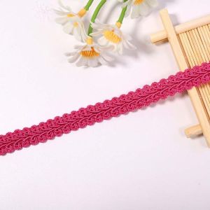 NOWNICE 40M Length 1.2cm Wide Dải dệt Viền ren Màu sắc tươi sáng Màu sắc vân xương cá Viền dệt Trang trí Dải băng Đồ dùng may vá Trang trí trang phục dân tộc