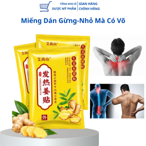 Miếng cao dán gừng giảm đau mỏi xương khớp tê bì tay chân an toàn lành tính HGHOME