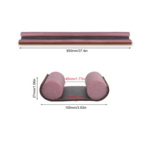 1ชิ้น95*10ซม. กันเสียงแถบปิดผนึกกันฝุ่นตัวหยุดแล้งไม่รวมแถบปิดผนึกยางซิลิโคนคู่ประตูด้านล่าง