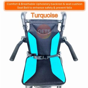 Wheelchair Pushchair [🇸🇬 GETS] ♿️ Aluminium Travel Pushchair with retractable pulling rod for easy & convenience travel. Lightweight 8.9kg. 🏆 Stay Safe While Travelling it comes with 12” thickened solid rear wheels for smooth stable & safe ride