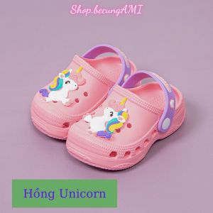 Dép cho bé Cheerful Mario chính hãng hình Kỳ Lân - Khủng long - Vịt từ 1-15 tuổi Sục Cross cho bé trai bé gái siêu nhẹ