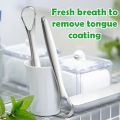 GL.Stainless Steel Oral Hygiene Tongue Scraper Personal Care Cleaning Tongue Moss Anti Bad Breath A. 