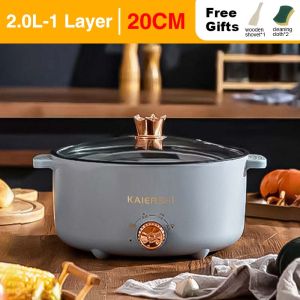 [Ready Stock]5L Electric Cooker Electric Pot Big Capacity Multi Electric Pot Hot Pot Multi Cooker Non-Stick Pot