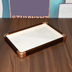 GENENIC Nhung Khay trang sức bằng gỗ Dung lượng lớn Dây chuyền và vòng tay Khay trưng bày trang sức Hộp đựng nhẫn Hộp lưu trữ Hộp tổ chức trang sức Kho lưu trữ trang sức