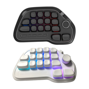 17 Key Mechanical Numpad with Hot Swappable Design RGBs Backlit PBT Keycaps and VIA Programmable USB Connection for Laptop PC