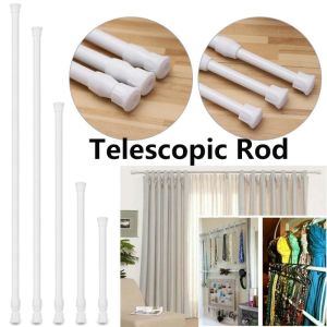 60-110cm Adjustable Spring Loaded Extendable Sticks Telescopic Curtain Rail Pole Net Rods Shower Curtain Rod 【Local】PH
