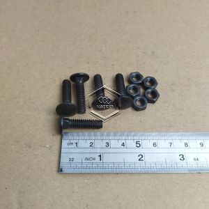 10 BIJI BAUT MUR CB 1/4 X 1 KUNCI 10 PANJANG 25cm 25 cm BAUD PAGAR BAMPER TRUK 1/4X1 INCHI IN INCI HITAM 25 MM 25MM CARRIAGE BOLT M6X25 M6 X 25
