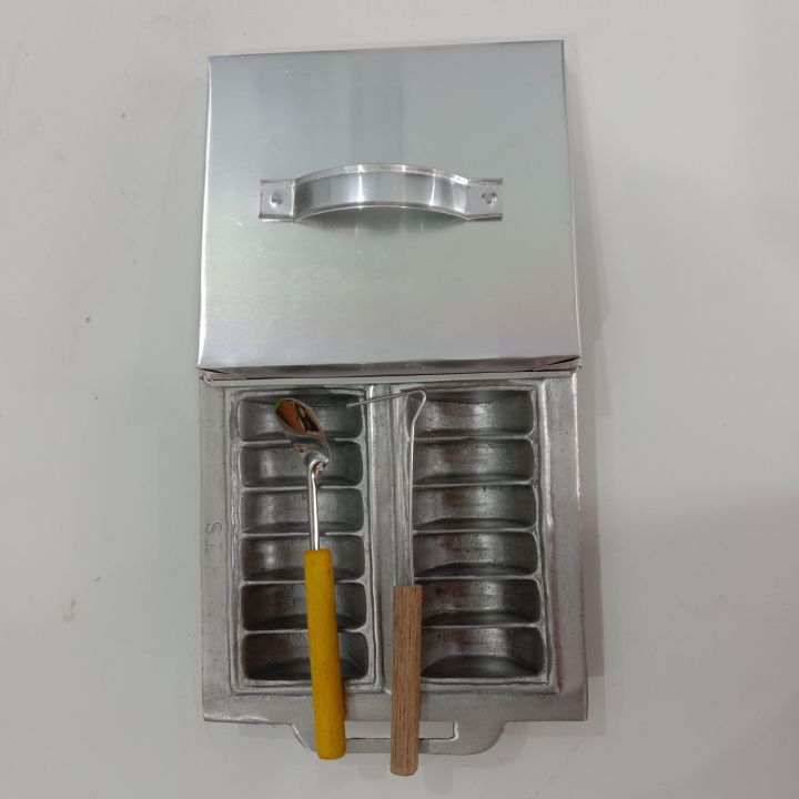 Cetakan kue Pancong Isi 12 Lubang Plus Sodet Dan Sutil | Lazada Indonesia