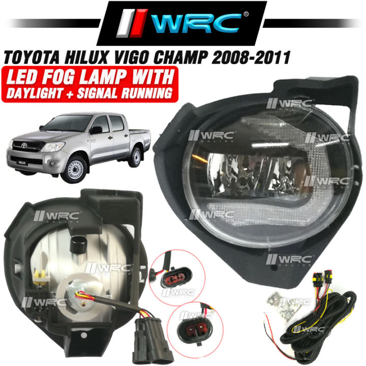 thumbnail interactive-video image 1 of Fog Lamp Light Set For Toyota Hilux MK4 D4D 4WD 2001-2005 – Clear Halogen Spotlights 1 of 6