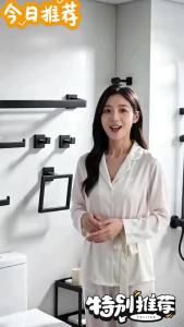 [OKLIFE®]Wall Mount Bathroom Towel Holder Heavy Duty Stainless Steel Towel Rail Modern Bathroom Storage Rack