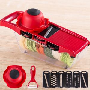 🇸🇬 ReadyStock- Vegetable Cutter Shredder Chopper Grater Slicer with Basket and Container/ Cutter For Fruits Meats