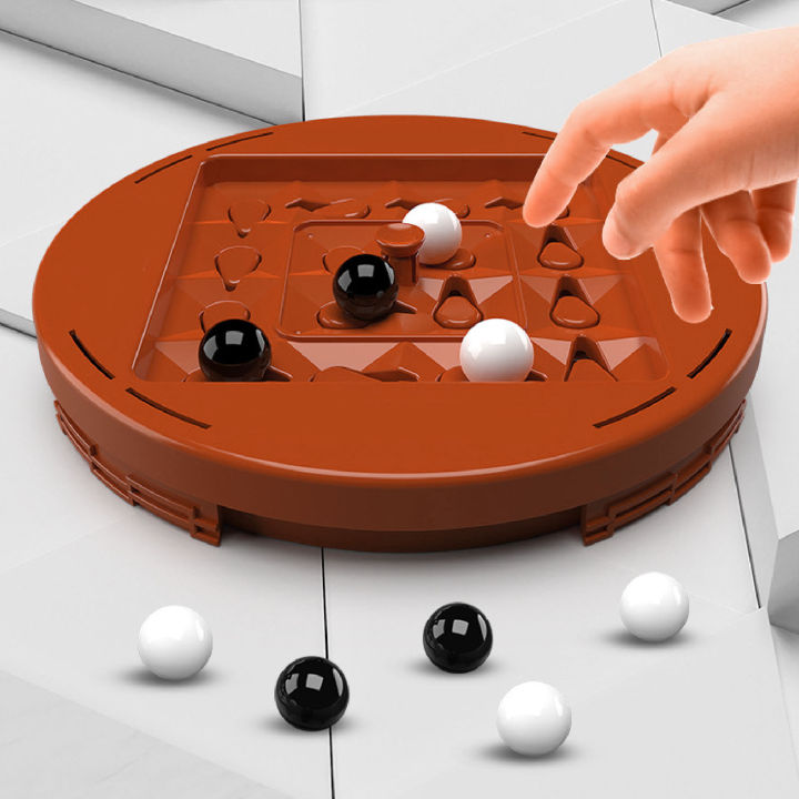 Small Rotation Chess Track Logic Chess Game Rotating Track Chess Board Game Strategy Board ...