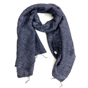 Khăn quàng cổ chất liệu đũi 100% silk màu xám tro mềm mại & ấm áp dùng cho cả nam và nữ