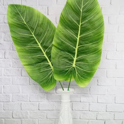 Daun Talas Artificial Pakis Palem Keladi Pisang Monstera Plastik Dekorasi Hiasan Foto Rustic