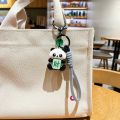 VBNFH Cartoon Panda Keyboard Keychain Good Luck Charm Fingertip Button Key Ring Hanging Accessory Animal Mahjong Panda Pendant Finger Toys. 