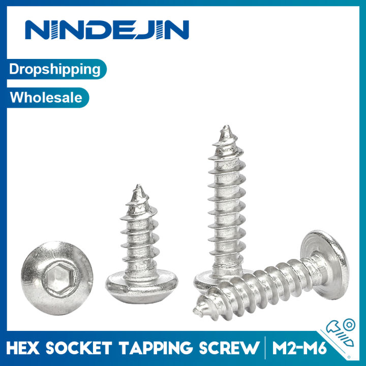 Assorted Hex Socket Button Head Self-Tapping Screws – 304 Stainless Steel M2-M6