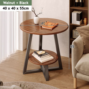 [1PC] Innohut 2 Tier Coffee Table Wooden Table Meja Kopi Bulat Meja Ruang Tamu Dining Round Table  圆桌子茶几