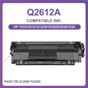 Premium quality Q2612A 12A toner cartridge for HP Laserjet 1010 1012 1015 1018 1020 1022 3015 3020 3030 3050 printer