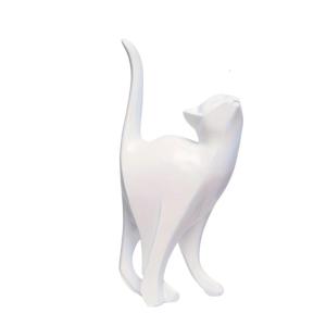 Contemporary Abstract Cats Statue Resins Artwork Kitten Animal Figurine Sculpture Home Table Decors for Modern Interior