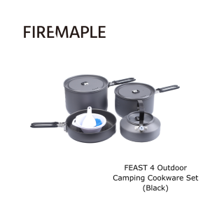 FIREMAPLE FEAST 4 Camping Cooking Set Black