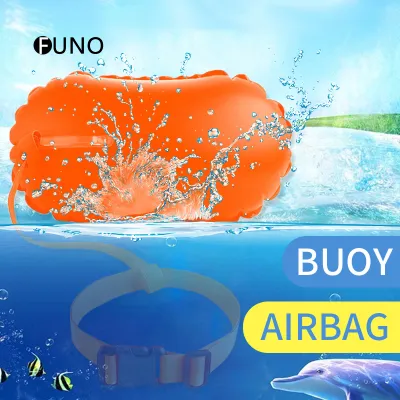 Waterproof Air Bag Swim Buoy Tow Float Inflatable Swimming Bag with Waist Belt Bubble Buoy Swimming Tow Float For Open Water Swimmers