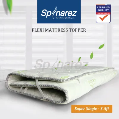 SpinaRez Flexitop 2 inch Aloe Vera Flexi Mattress Topper (King)(Queen)(Super Single)(Single)