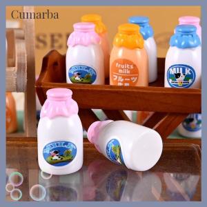 [Cumarba] 10ชิ้นบ้านตุ๊กตาญี่ปุ่นขวดนมขนาดเล็กโมเดลร้านสะดวกซื้อของบ้านตุ๊กตาของเล่นของขวัญ