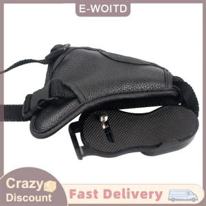 ซื้อ 1 ชิ้นลด 10 บาท ด้ามจับหนัง PU แบบมืออาชีพ 1 2ชิ้นพร้อมสายรัดแบบมีรูสกรูสำหรับอุปกรณ์เสริมกล้อง canon nikon SLR