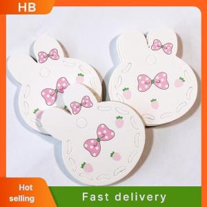 HB 50Pcs Cute Bow Rabbit Hairpin Paper Jam Hair Clip Display Cards Hair Clips Jewelry Display Card Paper Card Bow Display Cards Cardboard Packing Paper For Hair Accessories Display