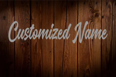 customized name sticker water proof stickergoldhologramsilver cutout sticker named for motorcycle