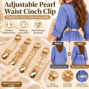 Adjustable Shirt Waist Clip No Sew Waist Tightener Clips Waist Cincher Clip Back Waist Clip Women Clothing Fit Clips Waistband Tightener