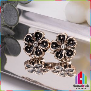 HB Fashion Flower Tighten Waist Buckle Pins Waist Clip Adjustable Snap Detachable 1 Set