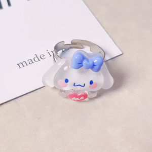🔥Love Sanrio Ring Lovely Girl Resin Ring Couple Sisters Creative Ring LovelylifeFu👍